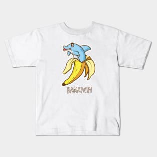 Banana Dolphin Kids T-Shirt